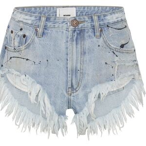 ONE TEASPOON FLEETWOOD ARTISTE ROLLERS DENIM SHORTS